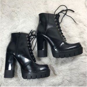 Zara Military heeled boots